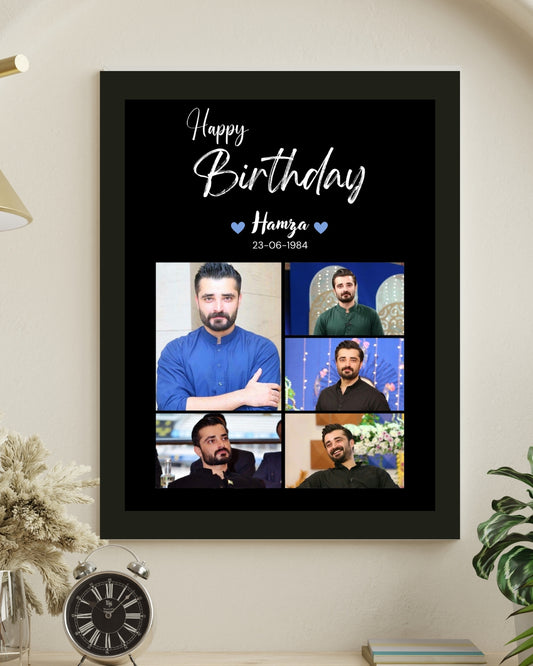 Black Multi-Photo Birthday Frame